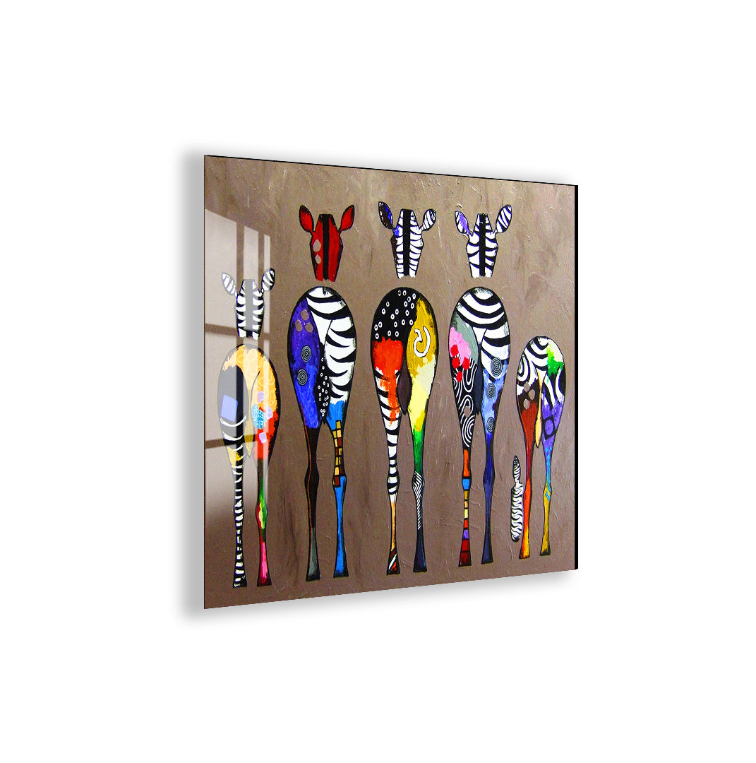 Exotic safari-inspired zebra print with a creative pop art effect.