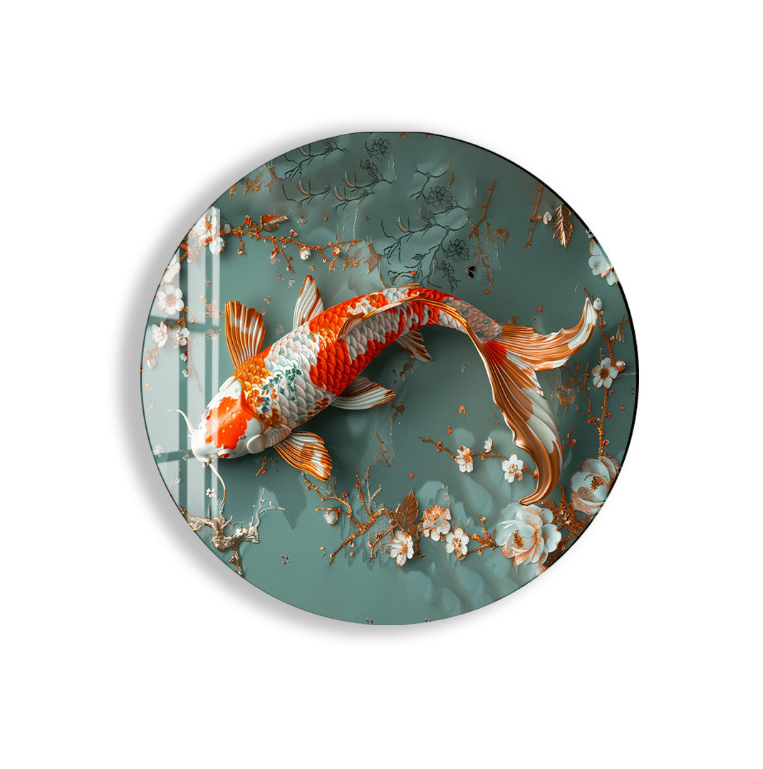 Luxury koi fish design wall decor for modern homes