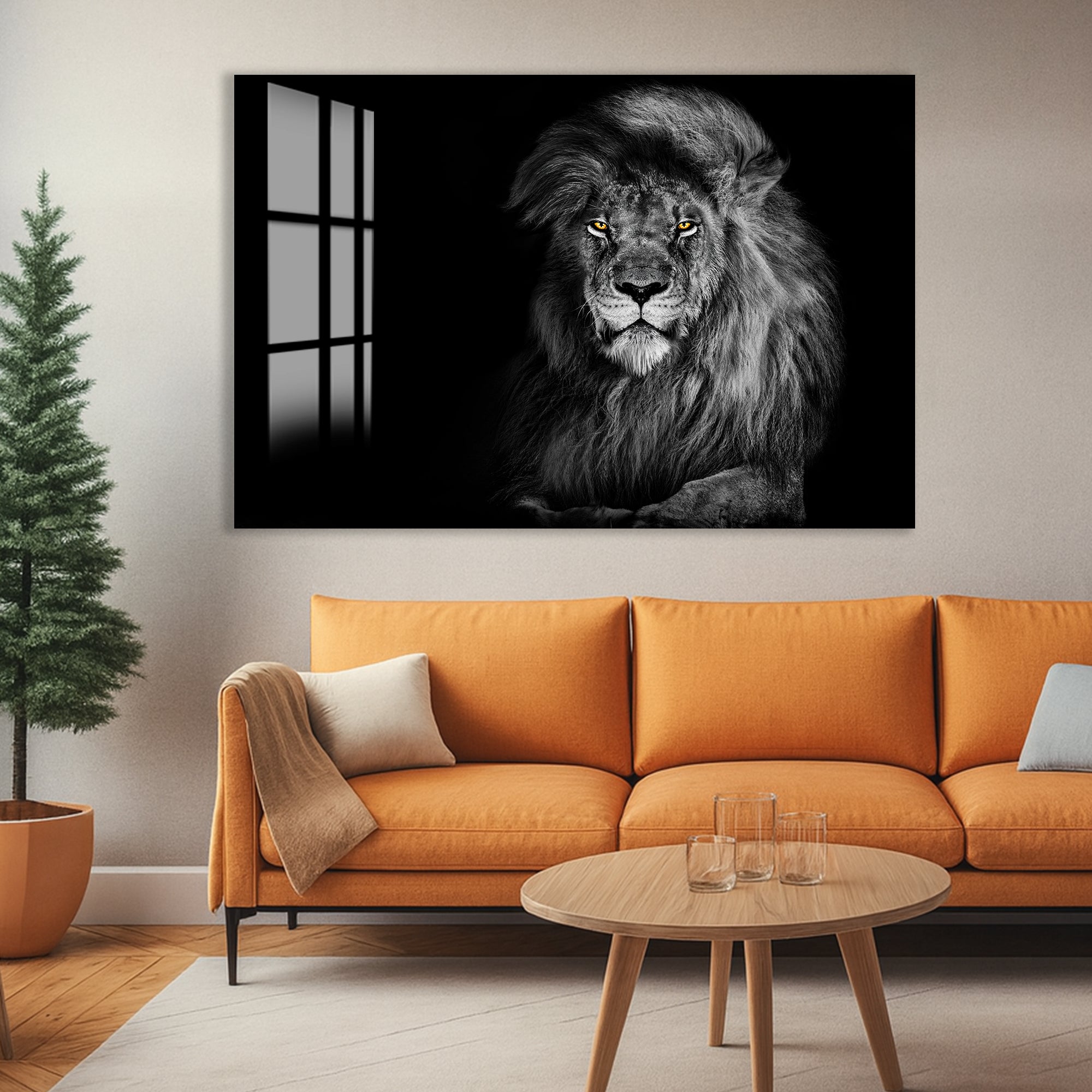 Powerful wildlife artwork capturing the essence of the king of the jungle.