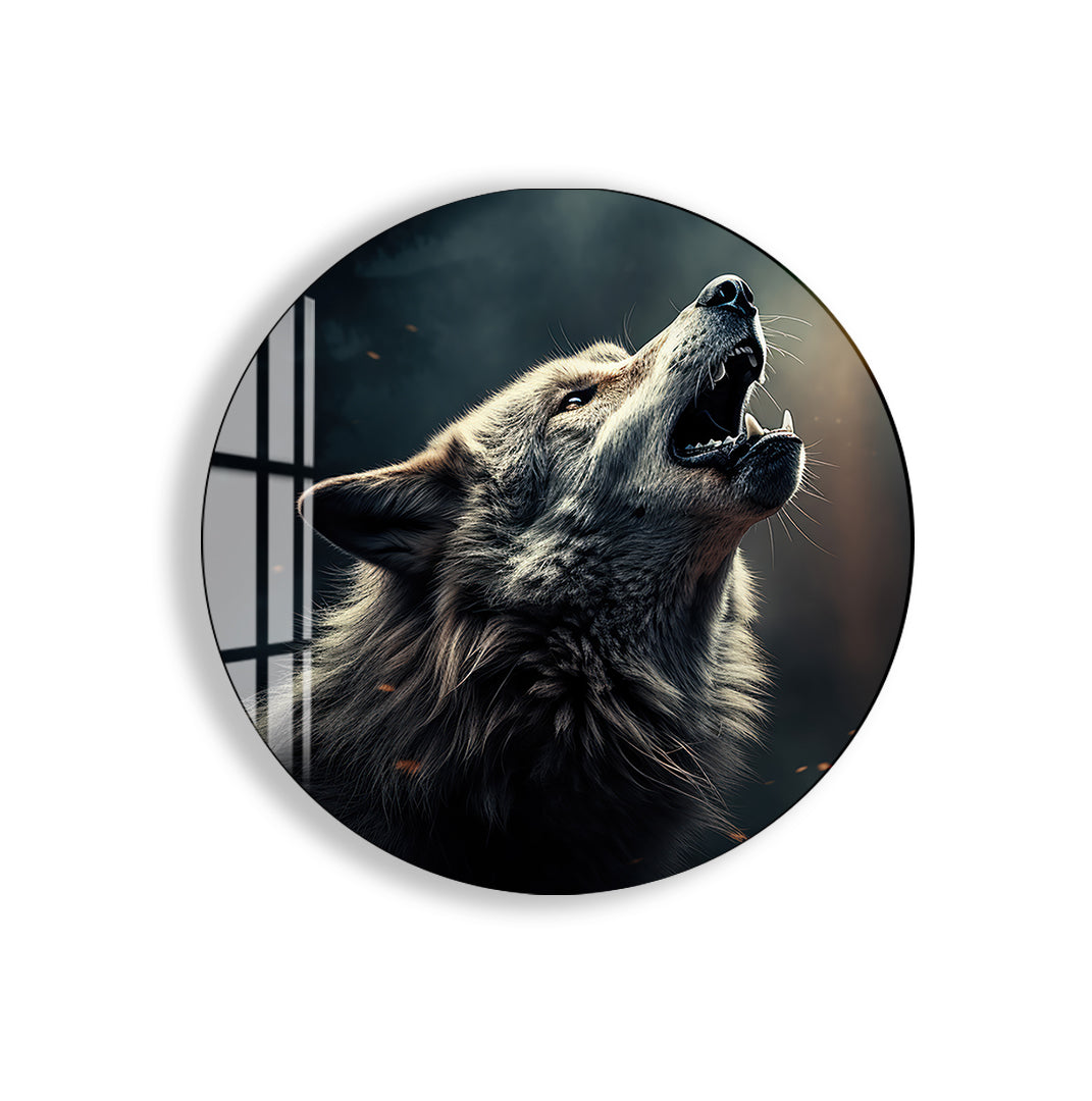 Powerful wolf illustration decor for modern homes
