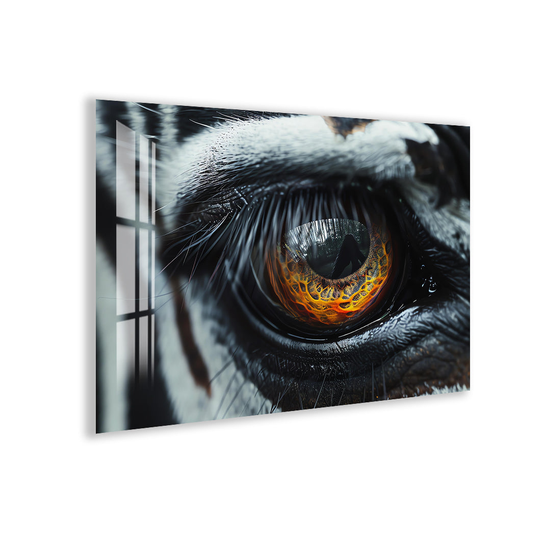 captured on tempered glass for a bold statement piece.