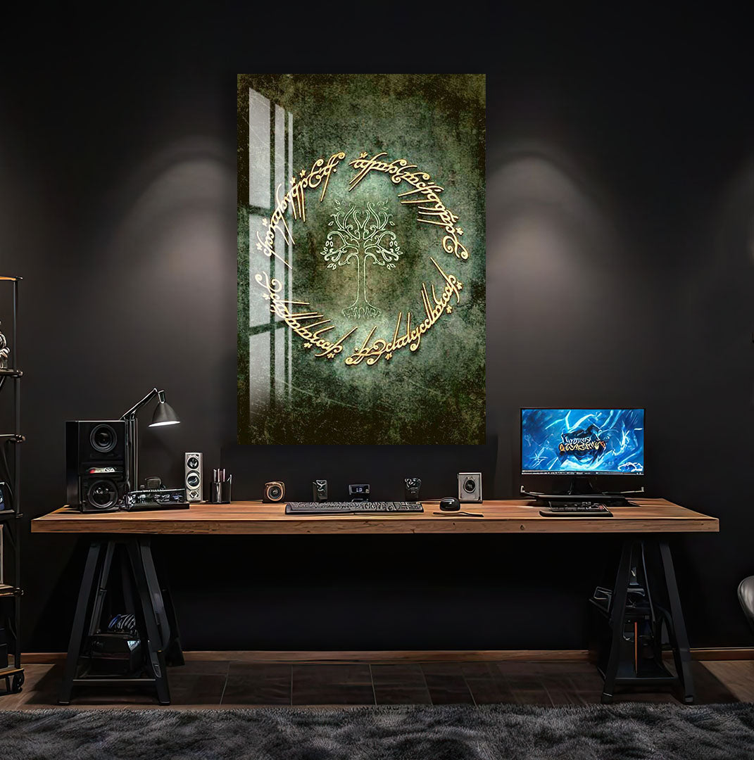 Lord of the Rings Glass Wall Art – Fantasy Movie Home Decor
