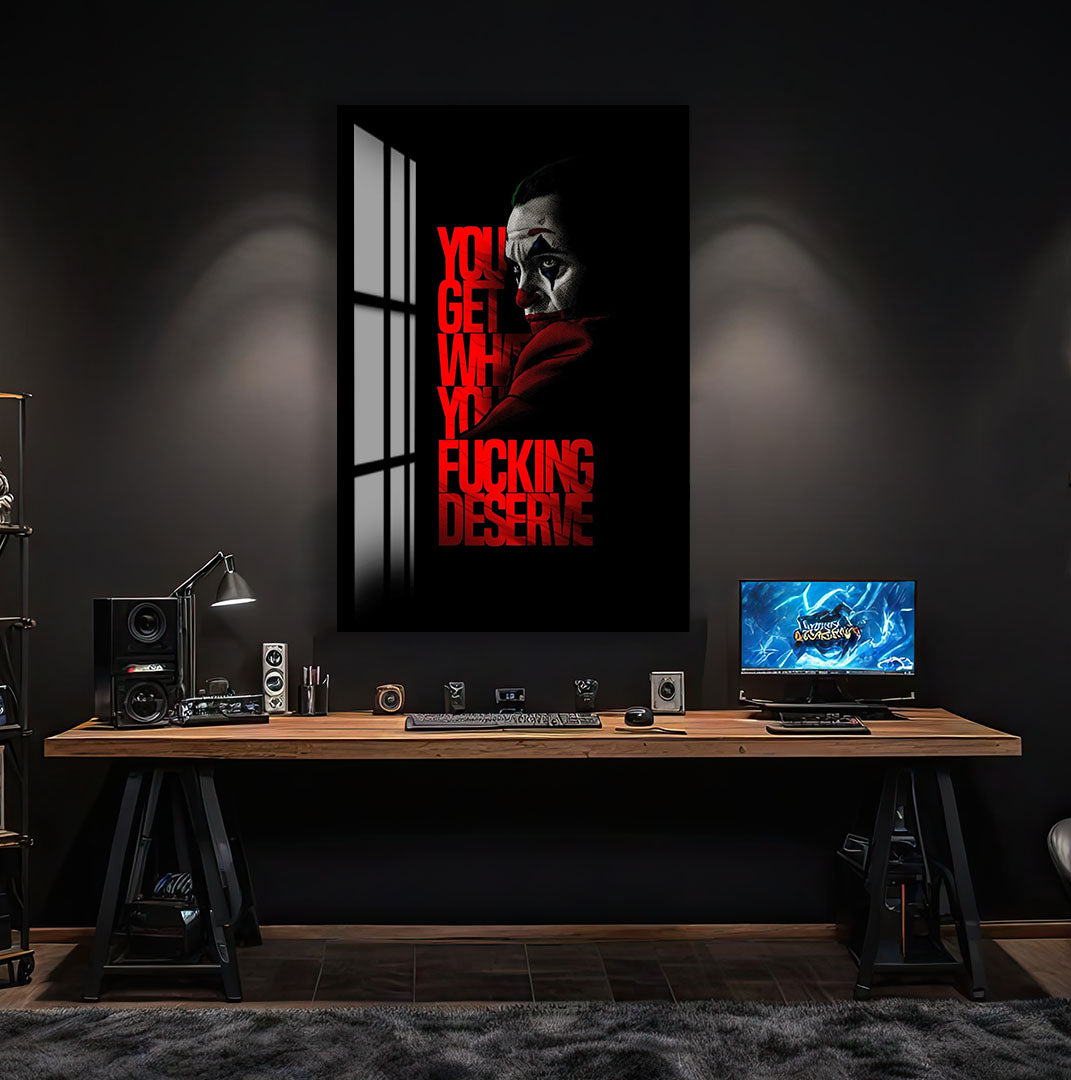 Joker Glass Wall Art – DC Supervillain Home Decor