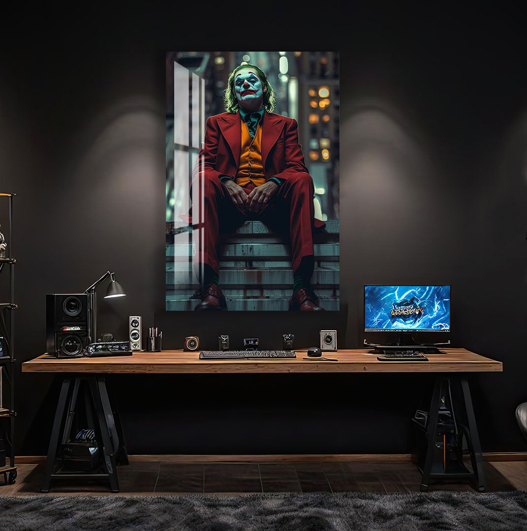 Joker Glass Wall Art – DC Supervillain Movie Home Decor