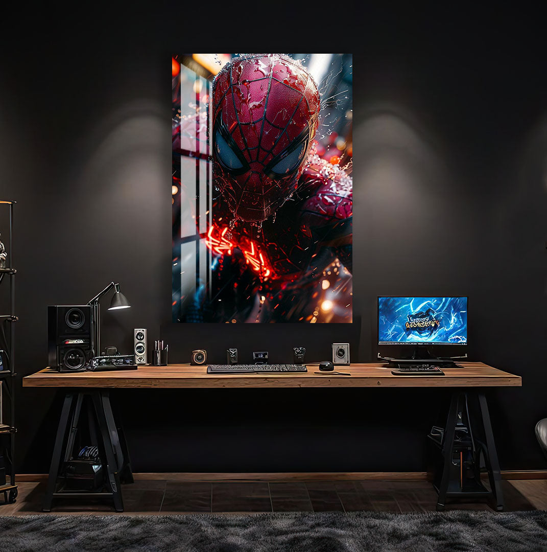 Spider-Man Glass Wall Art – Marvel Superhero Wall Decor