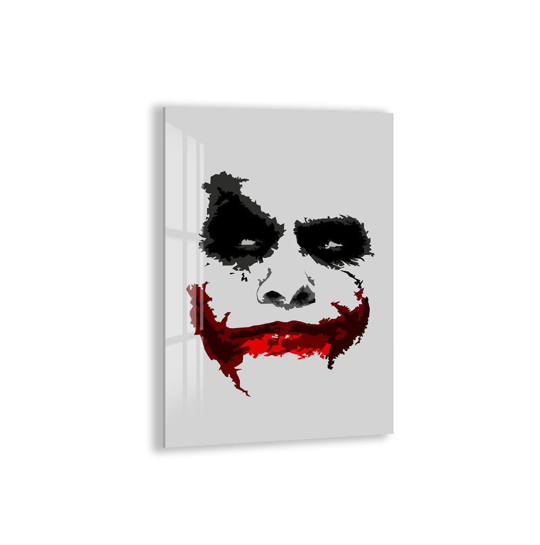 Joker Face Glass Wall Art – DC Supervillain Home Decor