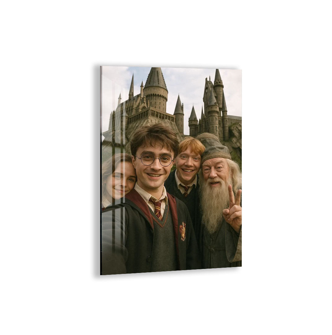 Harry Potter Hogwarts Friends Glass Wall Art – Movie Magic Poster Decor