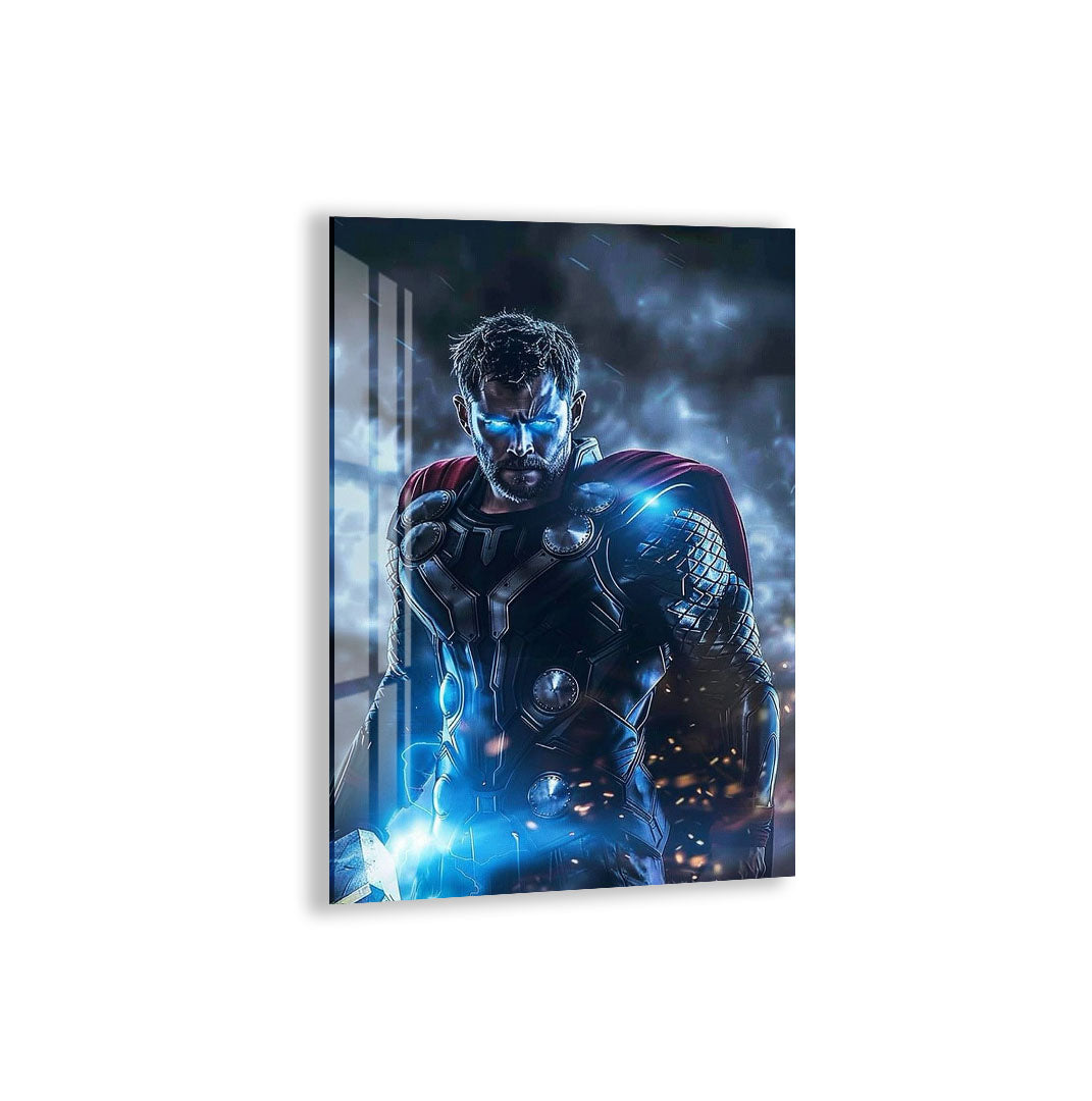 Thor Glass Wall Art – Marvel Superhero Home Decor