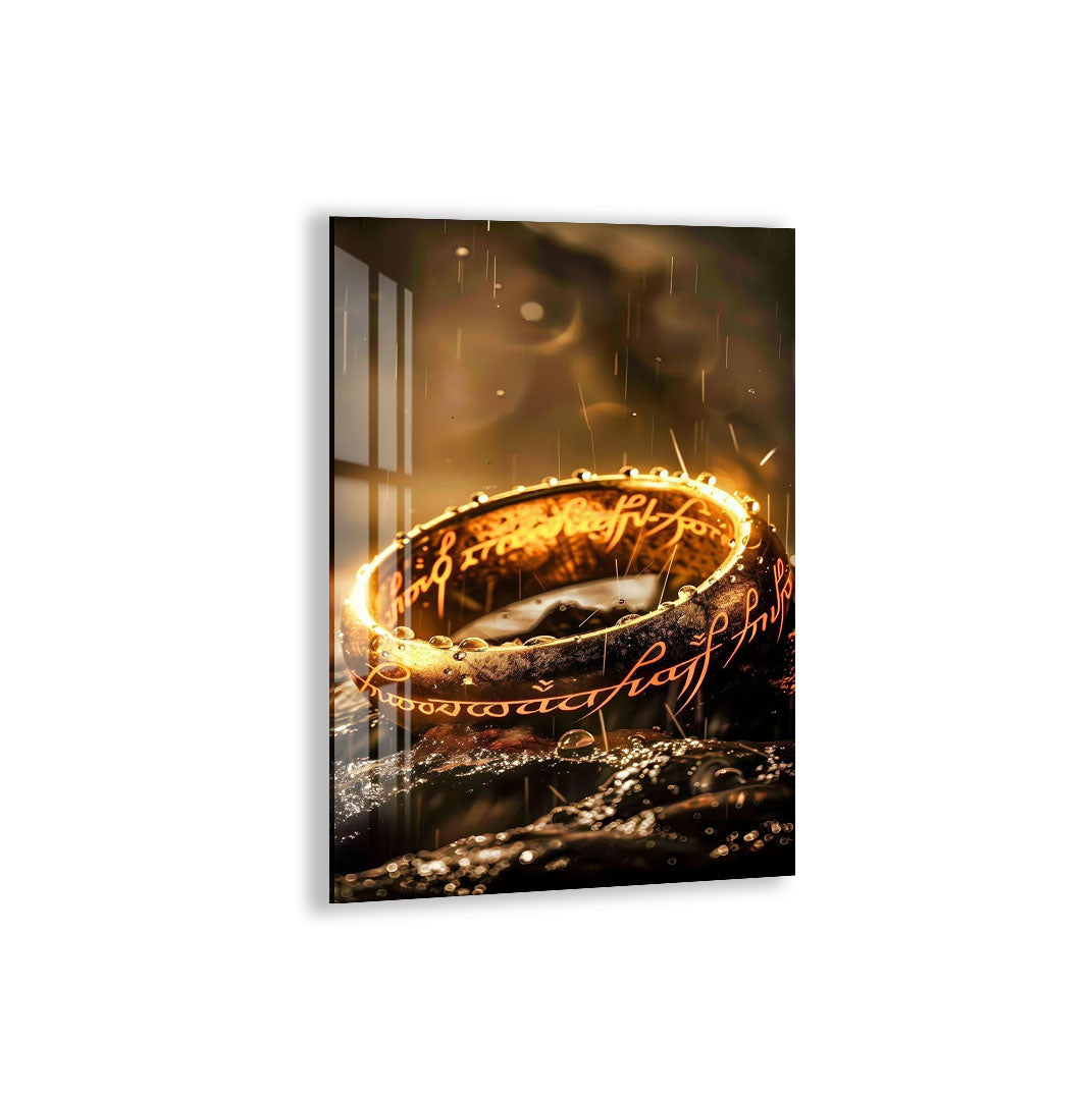 The One Ring Glass Wall Art – Lord of the Rings Movie Inspired Decor