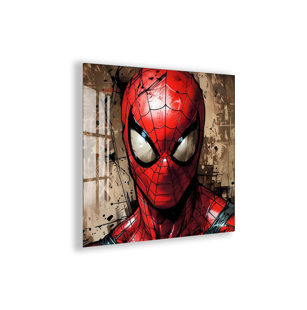 Spider-Man Glass Wall Art – Marvel Superhero Home Decoration
