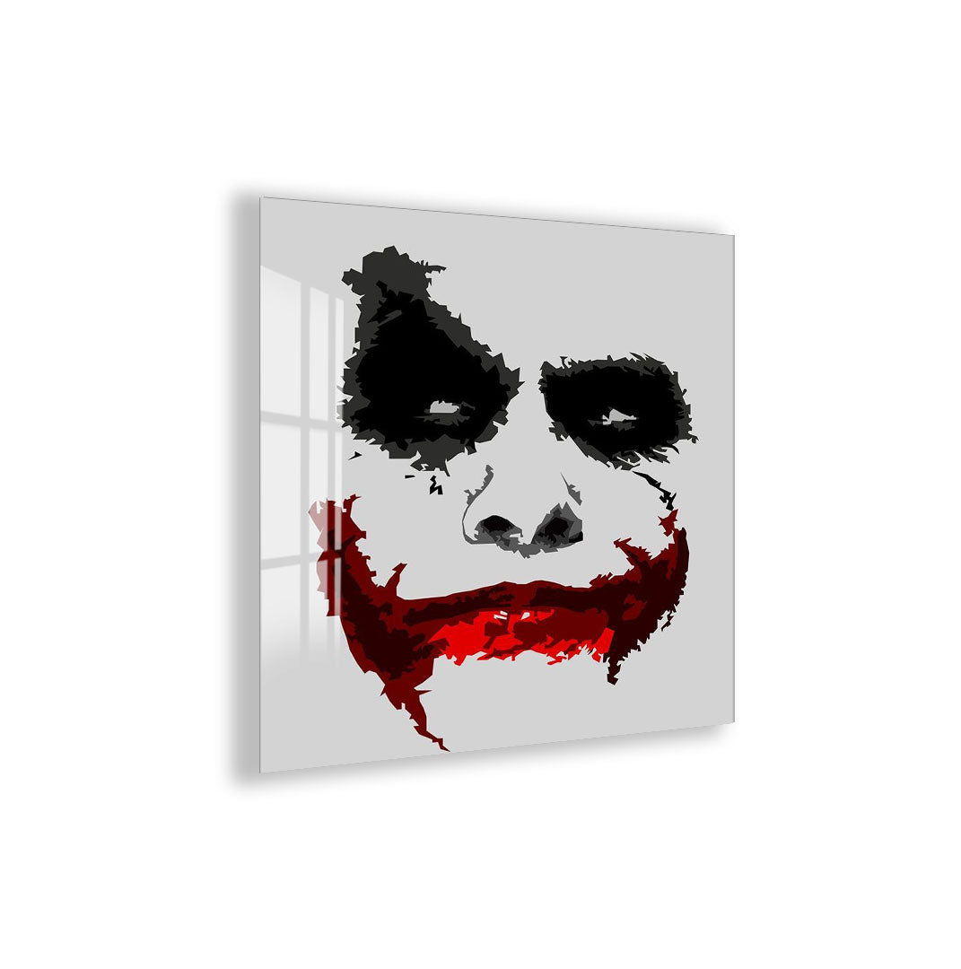 Joker Face Glass Wall Art – DC Supervillain Home Decor