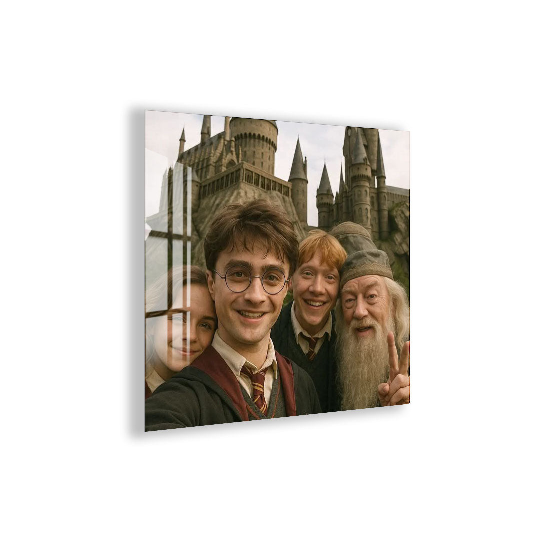 Harry Potter Hogwarts Friends Glass Wall Art – Movie Magic Poster Decor