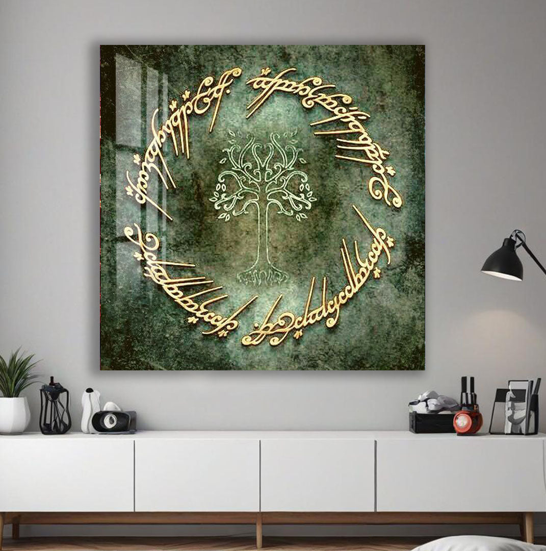 Lord of the Rings Glass Wall Art – Fantasy Movie Home Decor