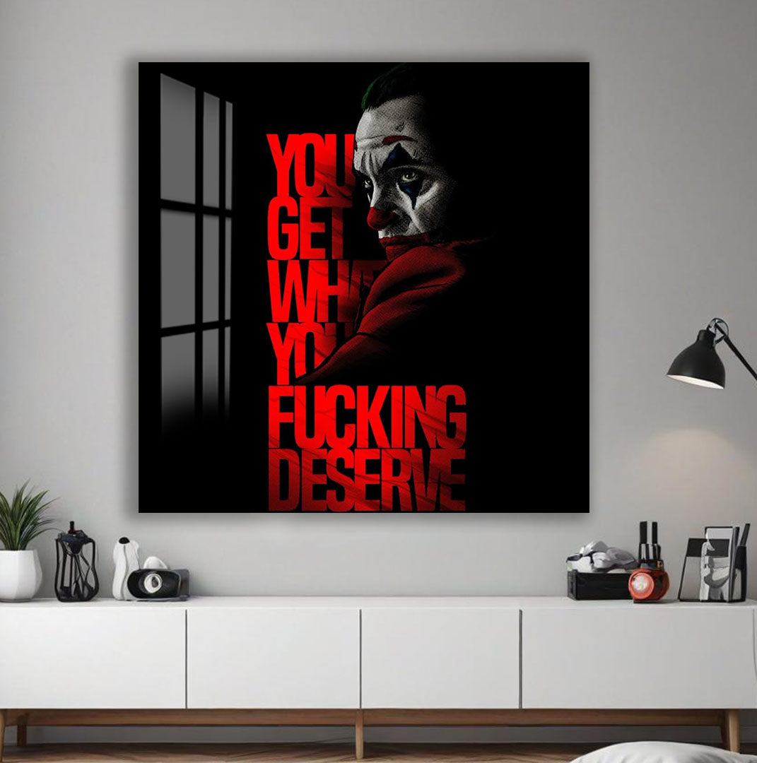 Joker Glass Wall Art – DC Supervillain Home Decor