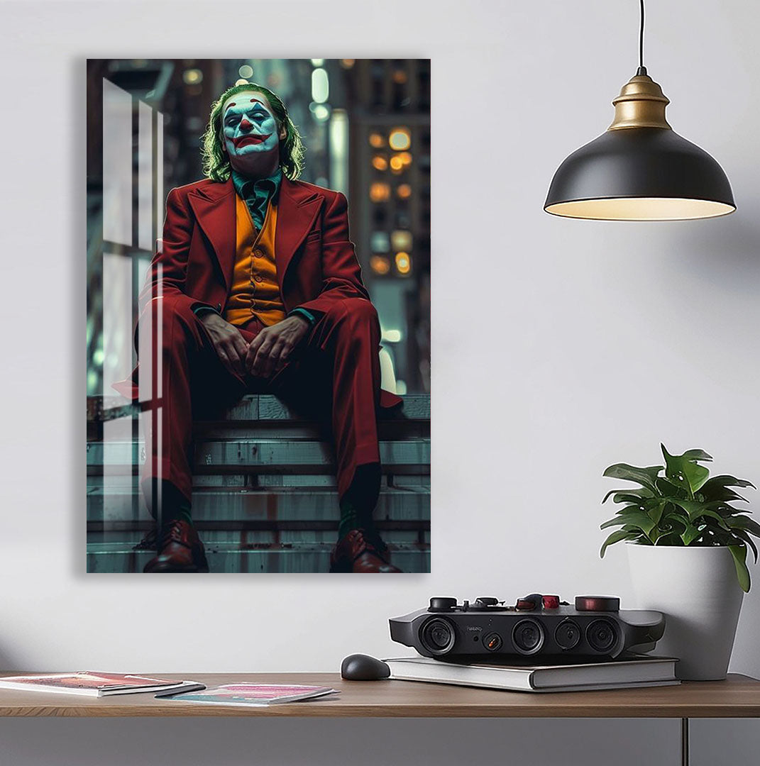 Joker Glass Wall Art – DC Supervillain Movie Home Decor