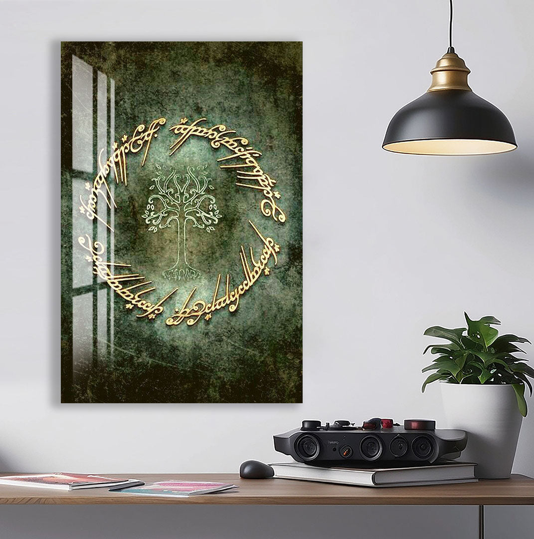 Lord of the Rings Glass Wall Art – Fantasy Movie Home Decor