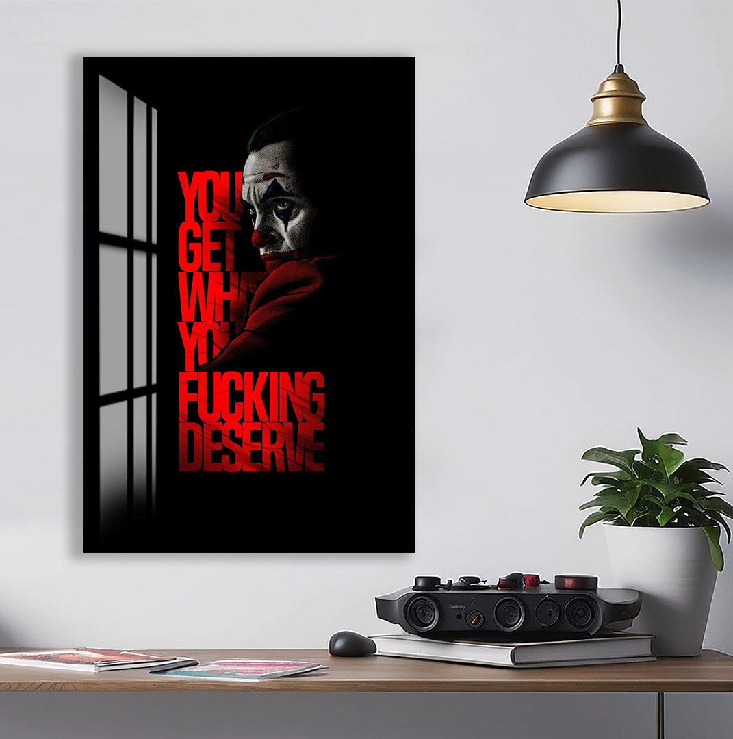 Joker Glass Wall Art – DC Supervillain Home Decor