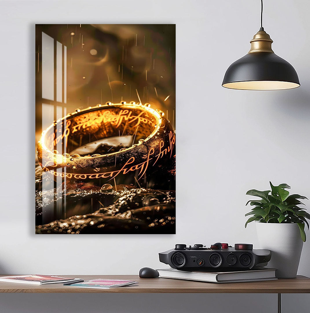 The One Ring Glass Wall Art – Lord of the Rings Movie Inspired Decor