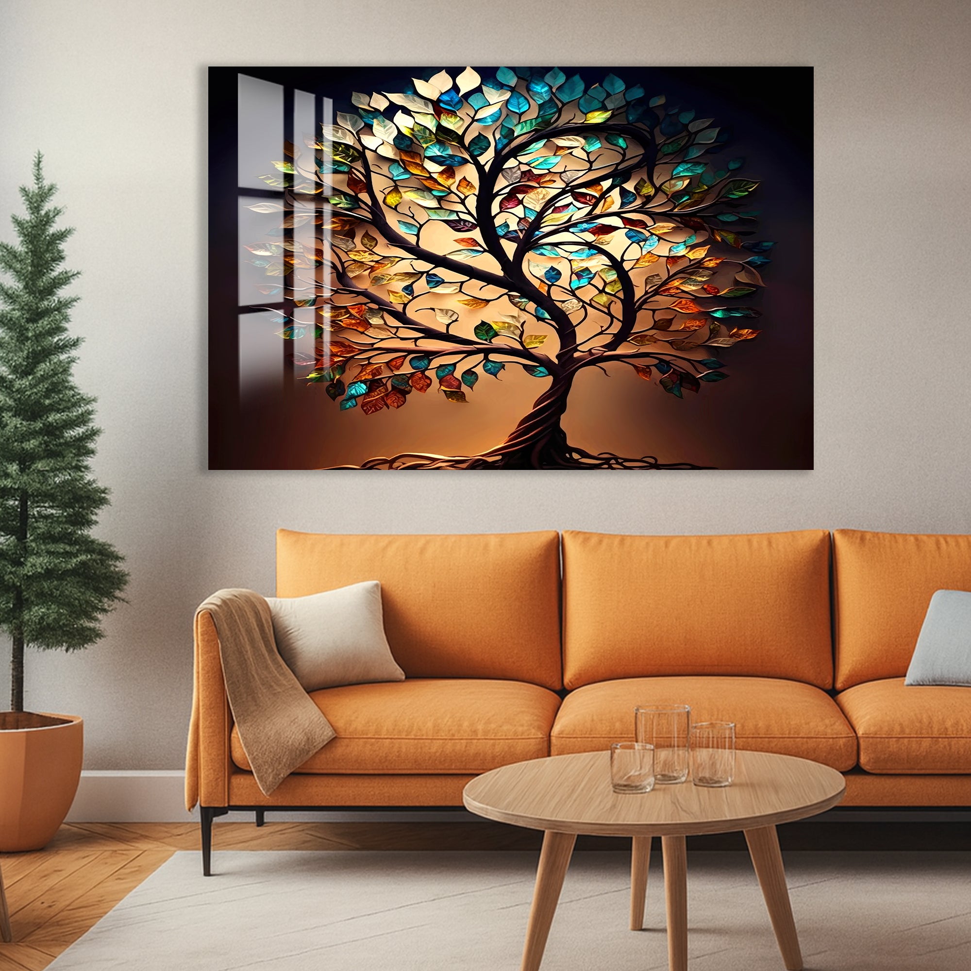 Tree of Life Glass Wall Art –  Tempered Glass