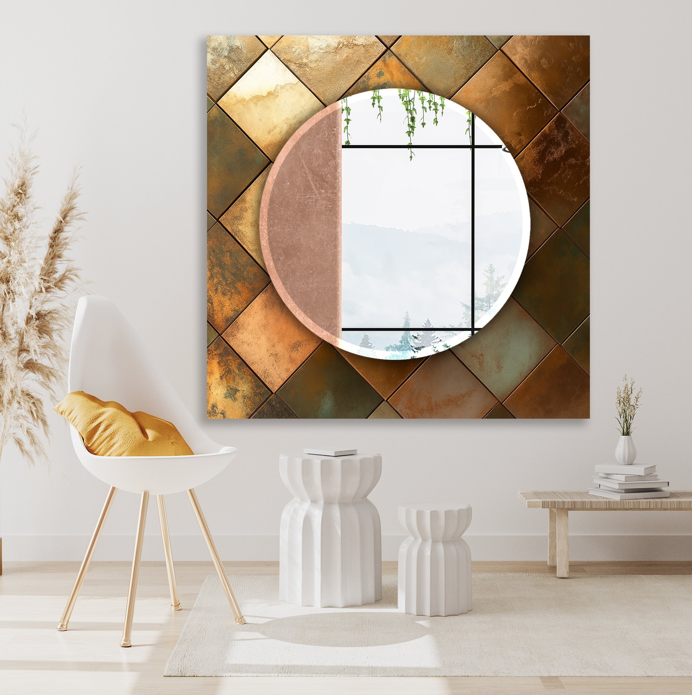 Mosaic Glass Mirror