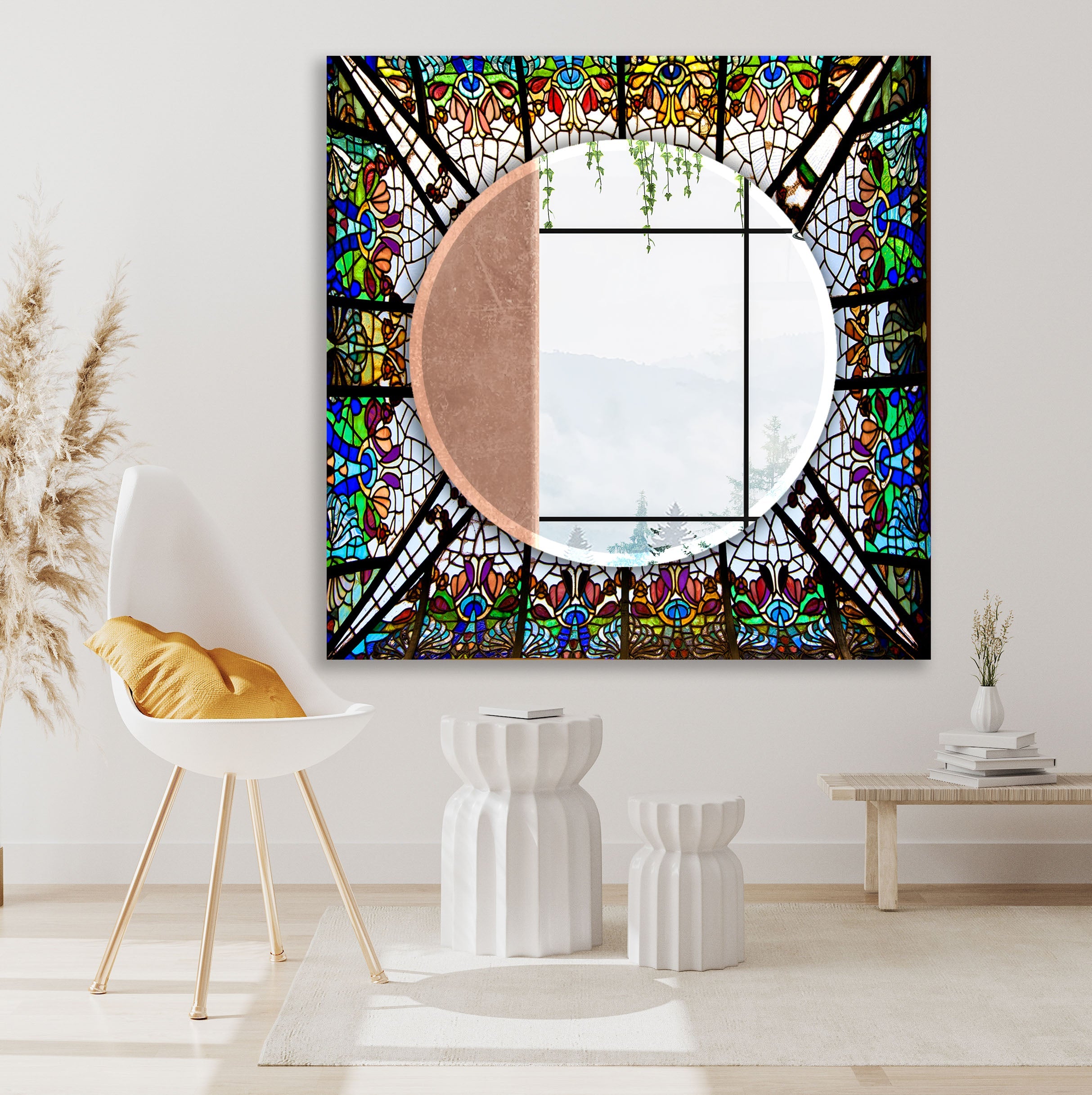 Stained Glass Mirror