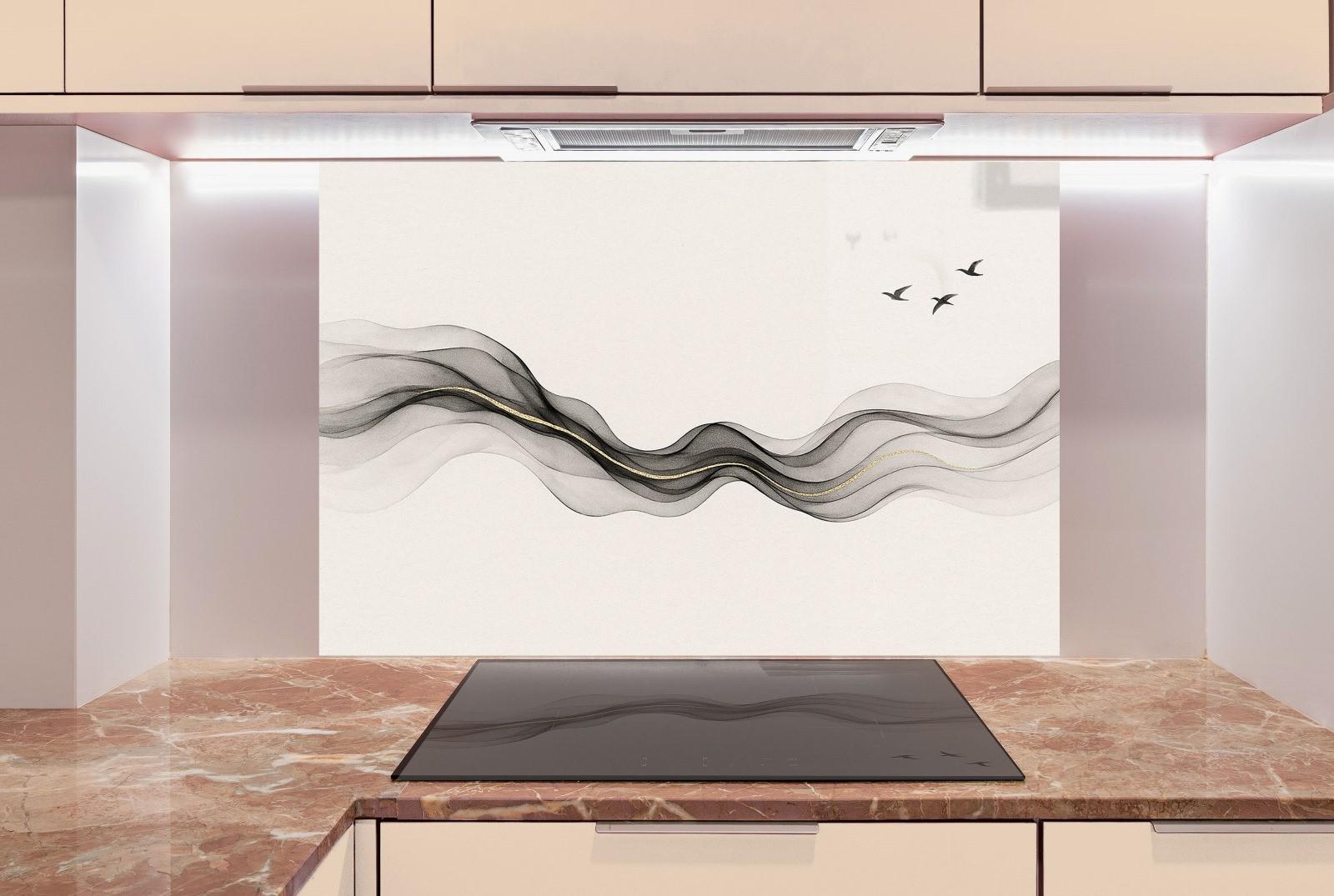 a stove top oven sitting inside of a kitchen