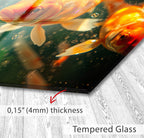 a picture of a goldfish in a pond of water