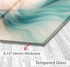 a close up of a piece of glass on a floor