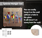 Farmhouse Zebra Print Backsplash - Rustic Kitchen Tile for Stove - Tempered Glass Zebra Splashback