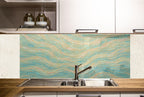 Tempered Glass Marble Backsplash: Modern Kitchen Stove Cover