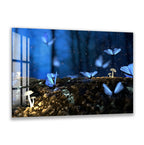 A tiger is drinking water from a pond, its head submerged in the water.