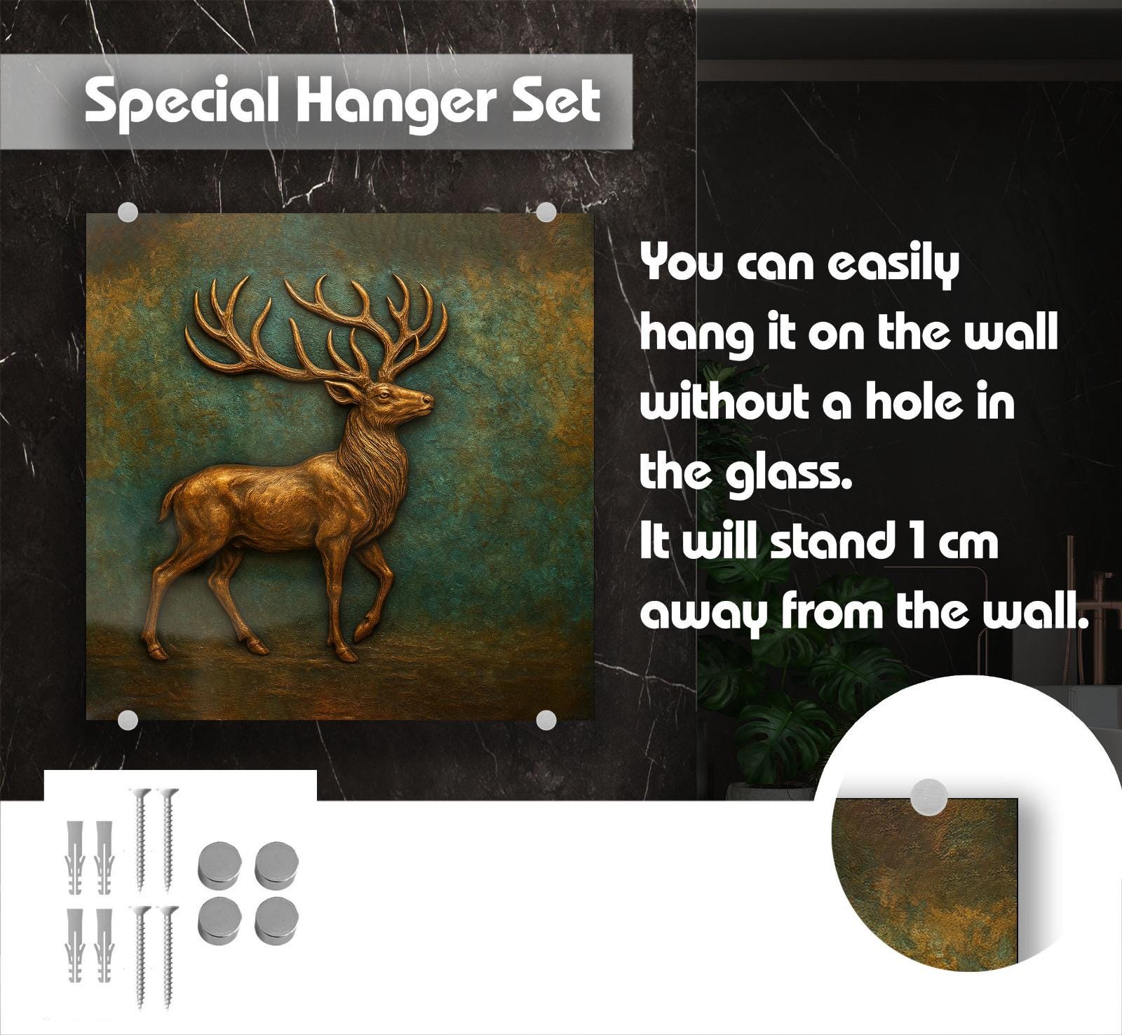 a picture of a deer with antlers on it