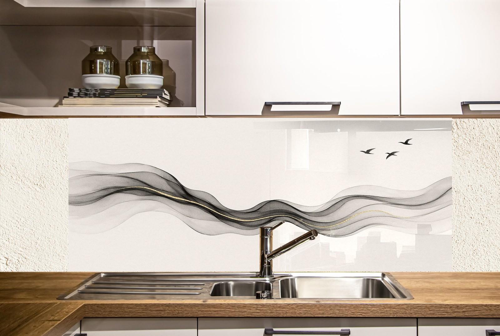 a kitchen with a sink and a stove top oven