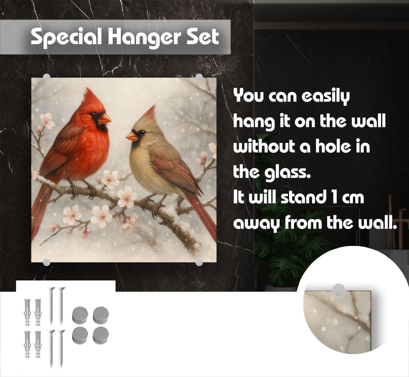 a picture of two birds sitting on a branch