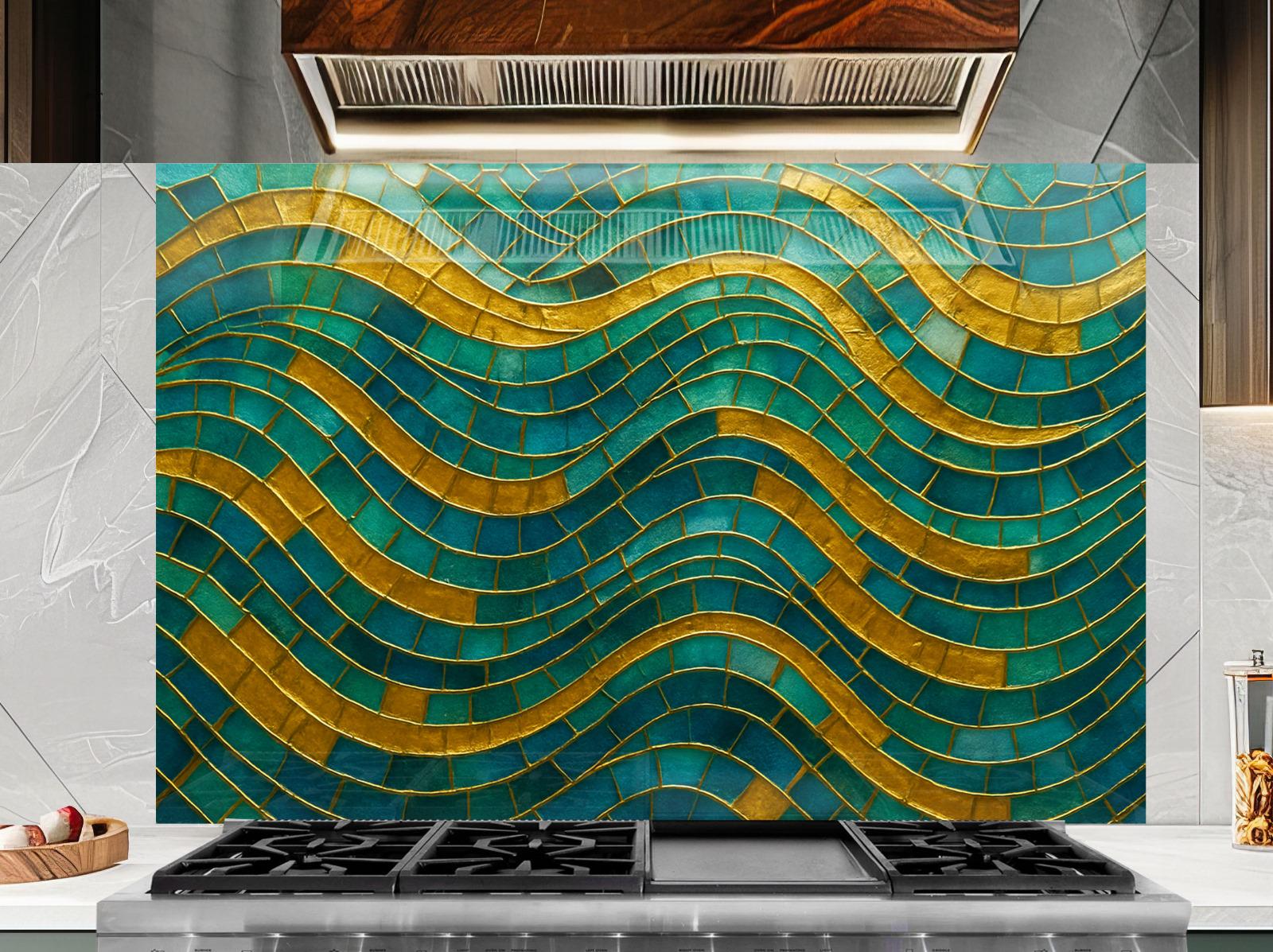 a stove top sitting under a window next to a wall