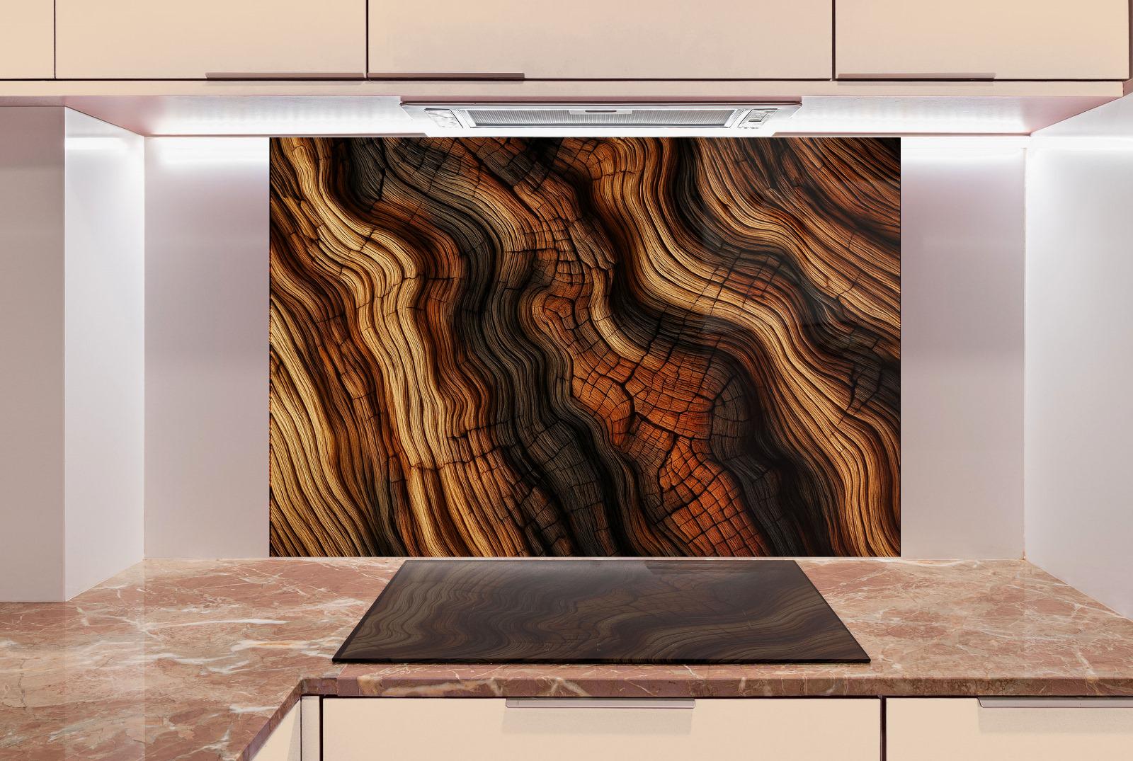 a kitchen with marble counter tops and cabinets