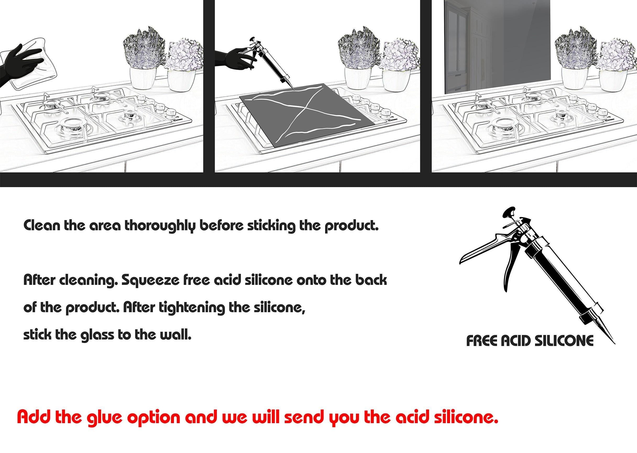 Tempered Glass Backsplash-Tree Backsplash for Kitchen Tree Splashback Stove Back Cover-Sink Splashback-Bathroom Backsplash Panel