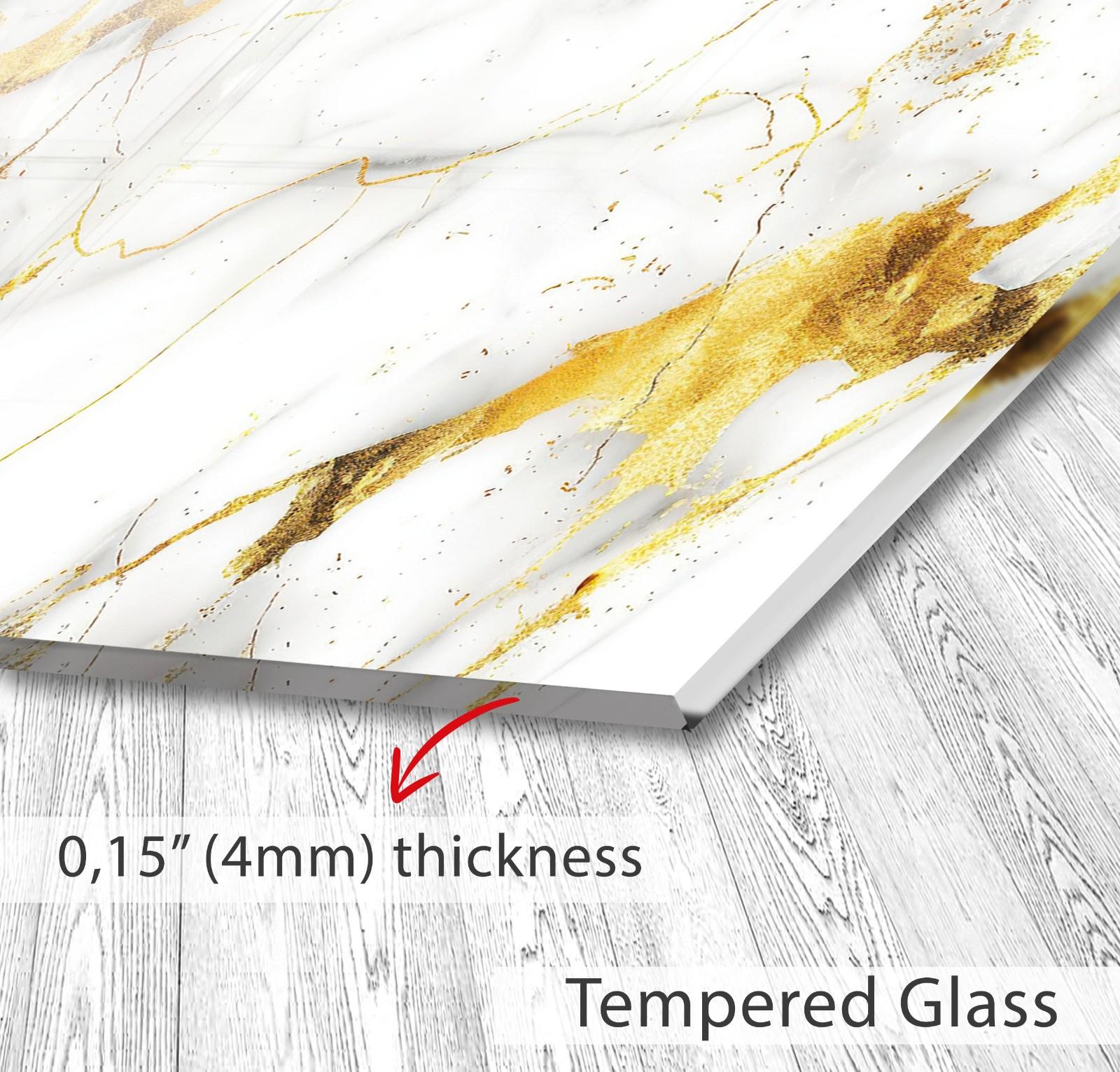 Tempered Glass Kitchen Backsplash: Black Stove Splashback Tile