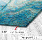 Tempered Glass Marble Backsplash: Silver Stove Back Cover, Kitchen Splashback