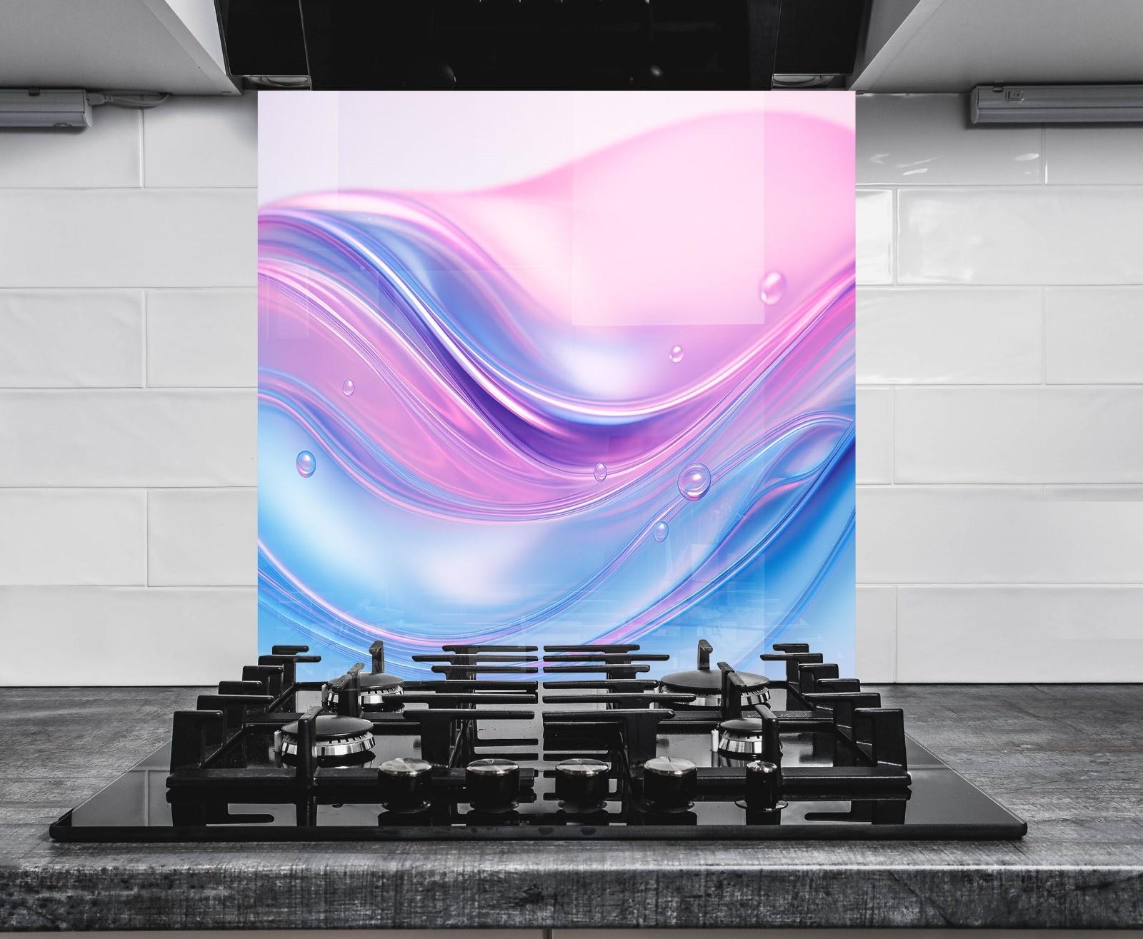 a picture of a gas stove in front of a wall