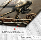 Tempered Glass Horse Kitchen Backsplash: Stove Back Cover