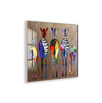 Exotic safari-inspired zebra print with a creative pop art effect.