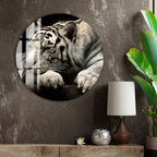 Wildlife-inspired glass art perfect for animal lovers and modern interiors.