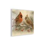 Winter-inspired bird artwork with natural charm.
