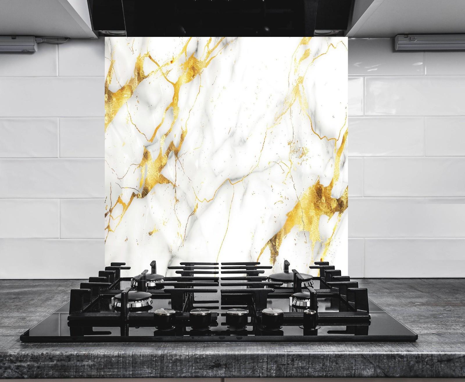 Tempered Glass Kitchen Backsplash: Black Stove Splashback Tile