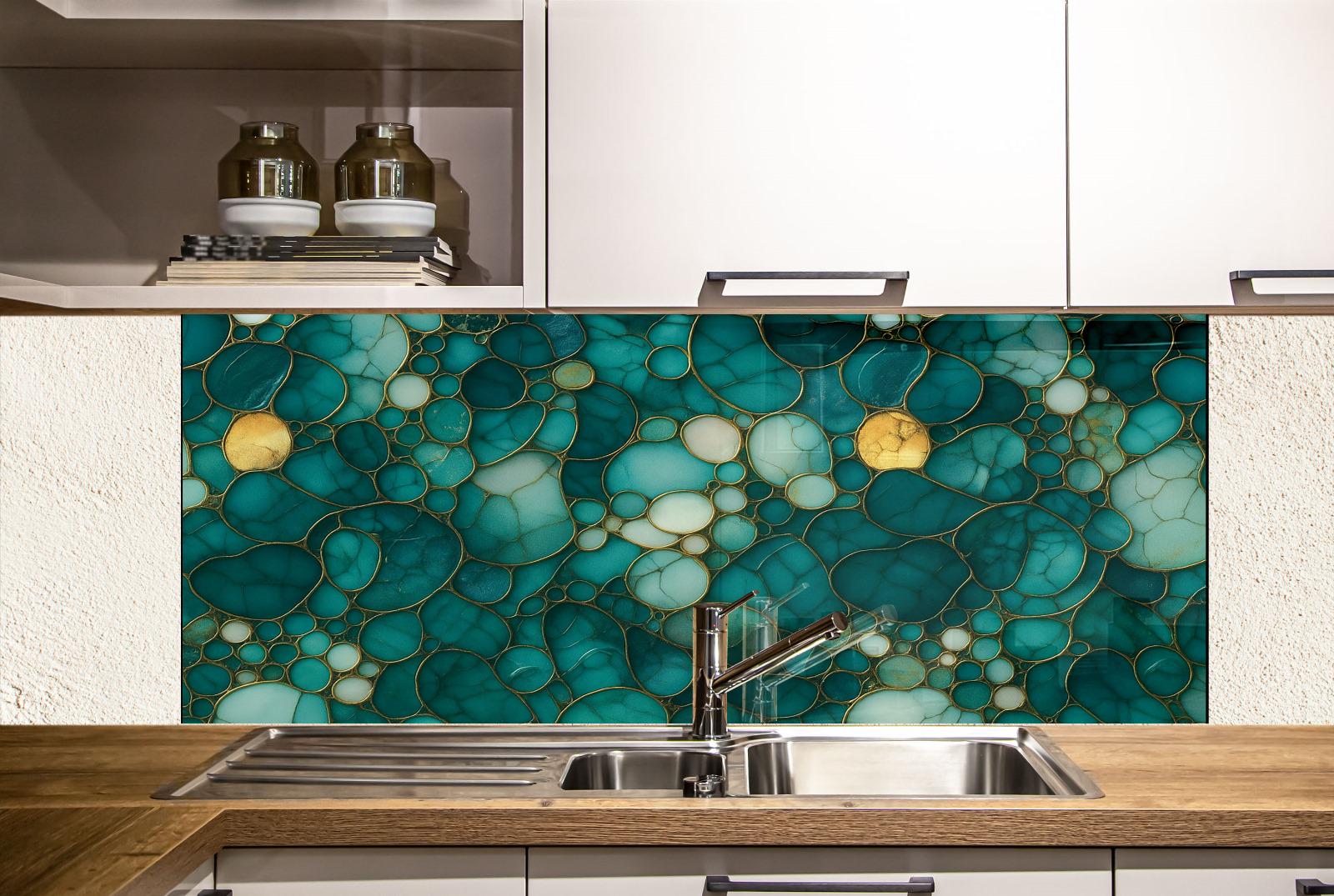 a kitchen with a sink and a counter top