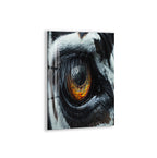 Fiery Tiger Eye Glass Wall Art – Bold Animal-Inspired Modern Home Decor