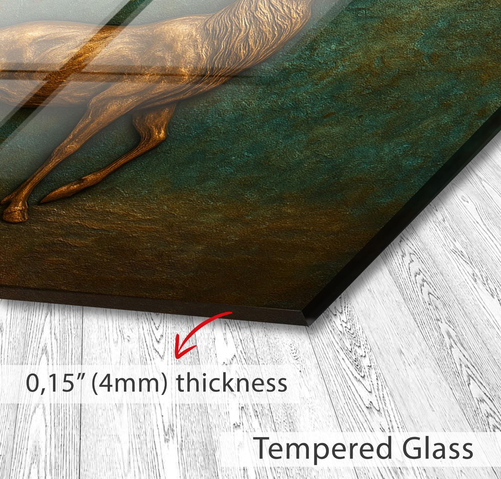 a close up of a painting on a wall