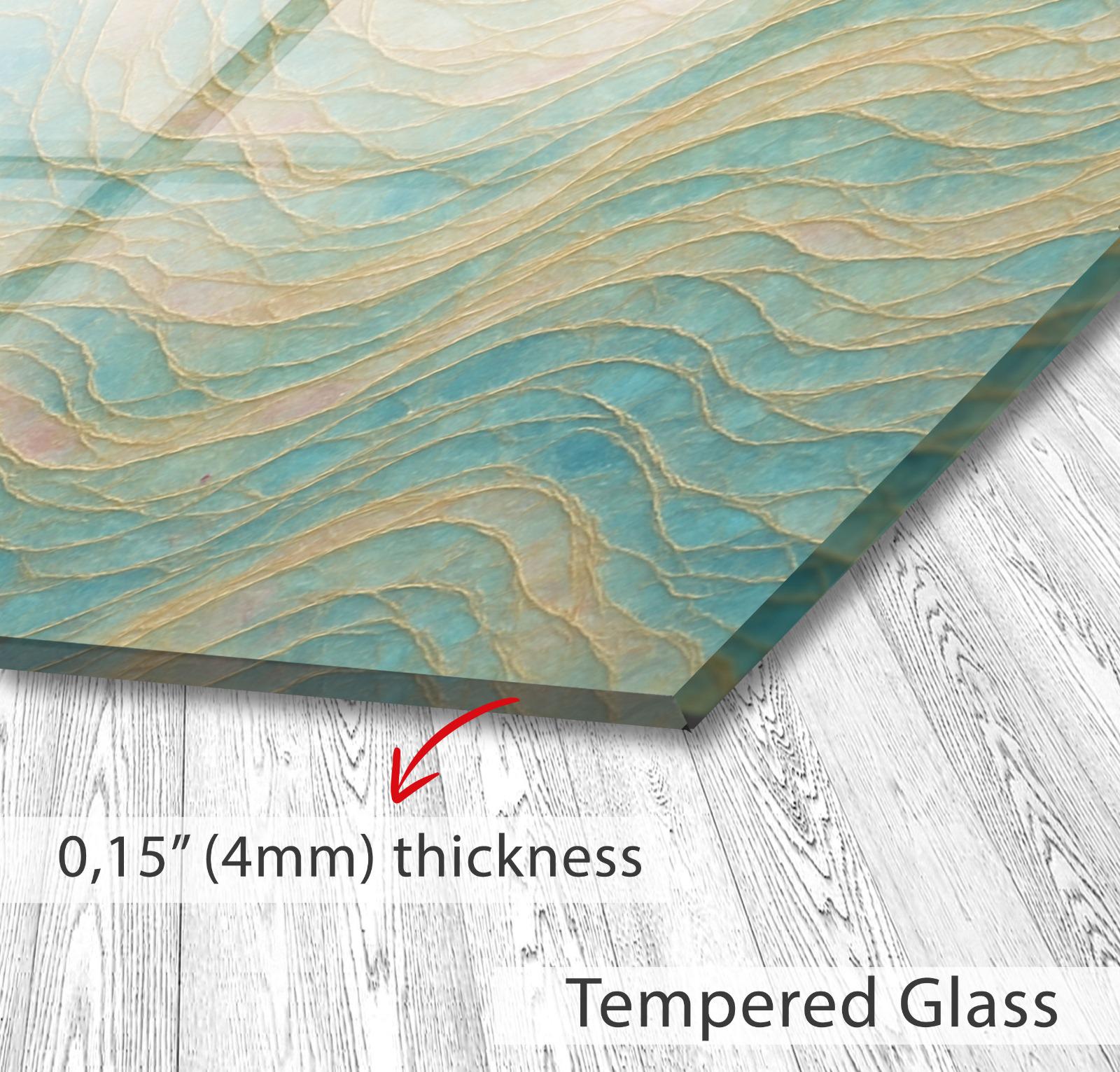 Tempered Glass Marble Backsplash: Modern Kitchen Stove Cover