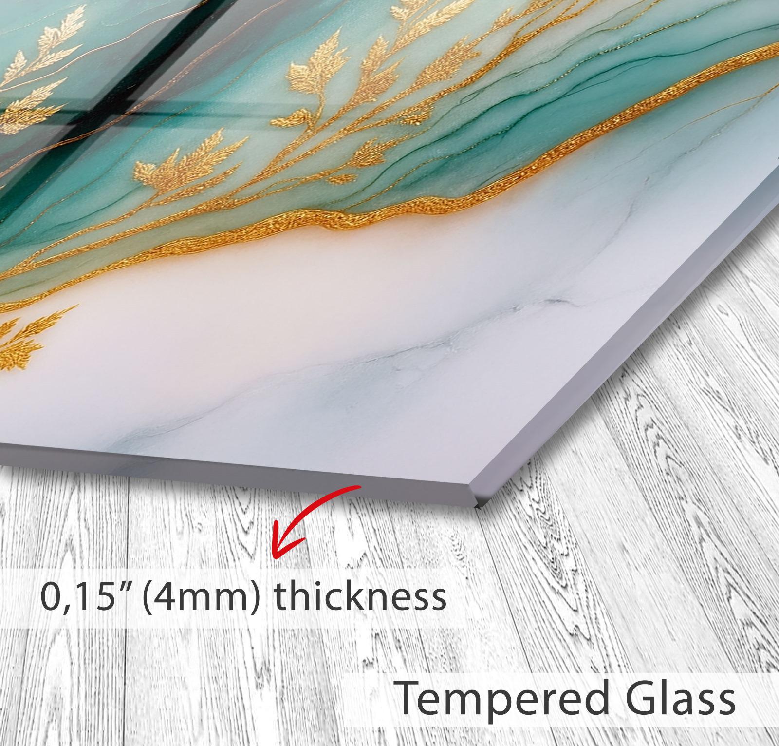 a close up of a painting on a wall